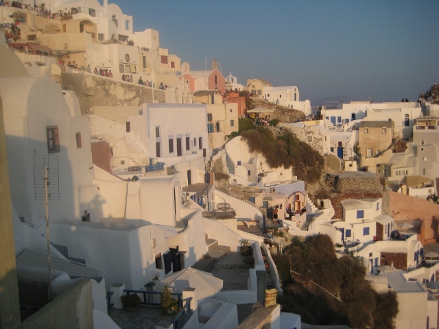Pôr-do-sol em Oia