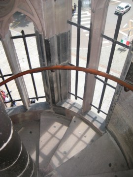 Escada da atedral de Notre Dame