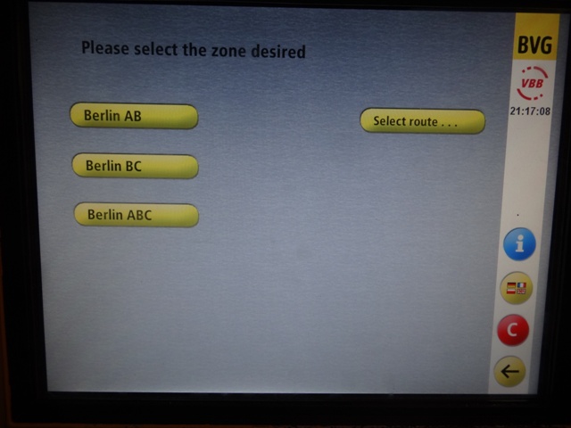 Berlin Metro Maquina Ticket