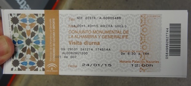 Alhambra ingresso